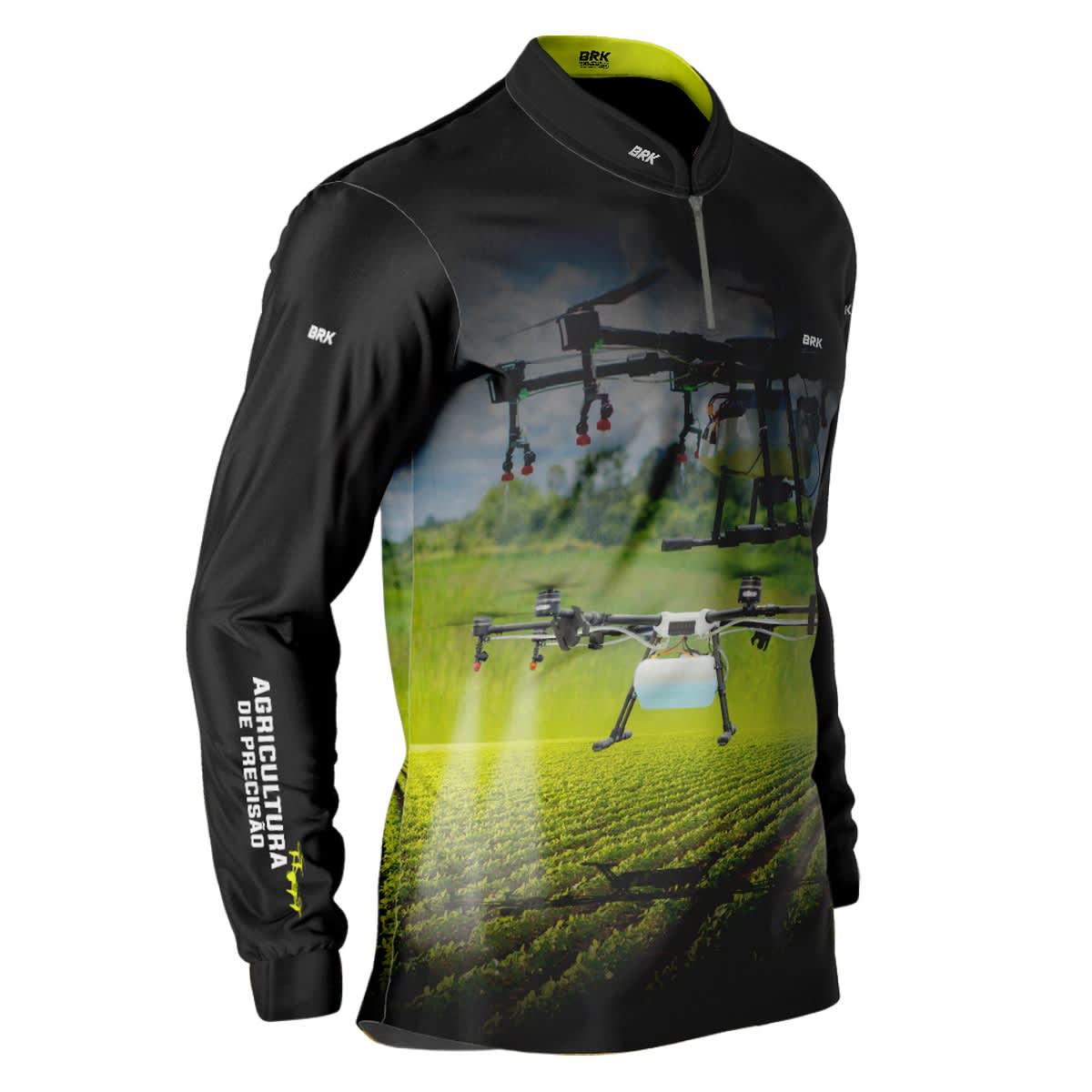 Camisa Agro Brk Drone é Agricultura de Precisão com Proteção Solar UV50+ - Brk Agro