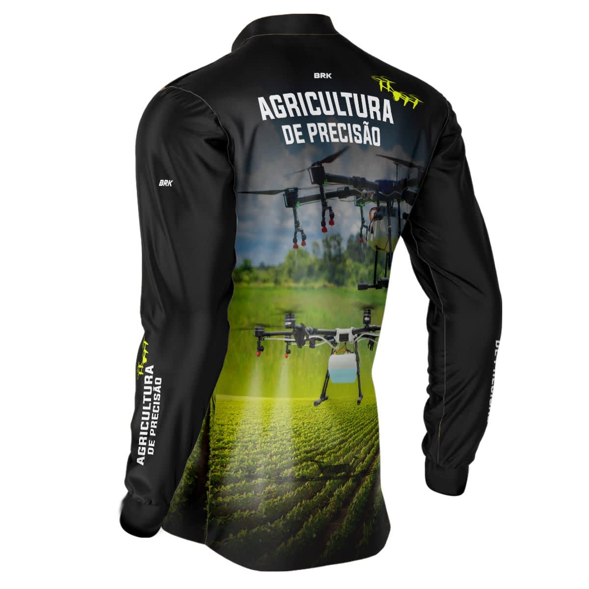 Camisa Agro Brk Drone é Agricultura de Precisão com Proteção Solar UV50+ - Brk Agro