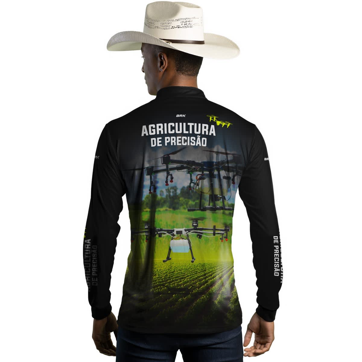 Camisa Agro Brk Drone é Agricultura de Precisão com Proteção Solar UV50+ - Brk Agro
