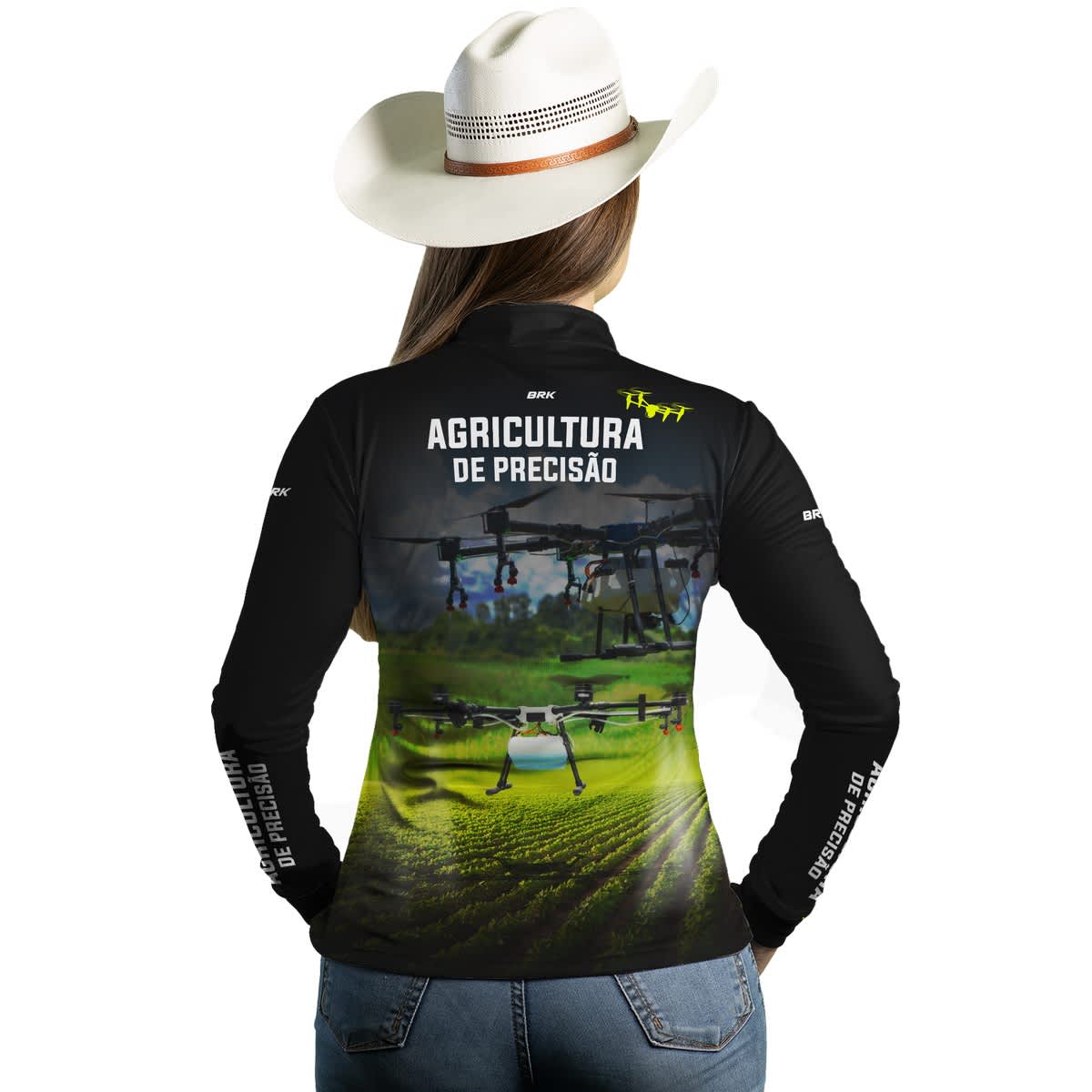 Camisa Agro Brk Drone é Agricultura de Precisão com Proteção Solar UV50+ - Brk Agro