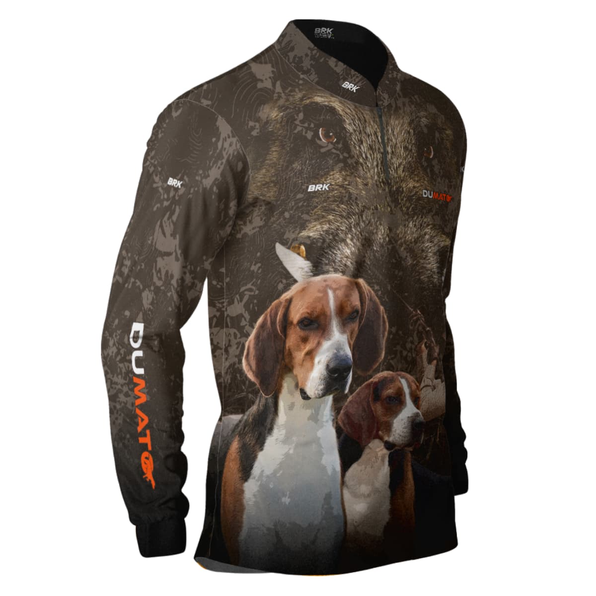 Camisa Agro Brk DuMato 2.0 FoxHound Javali Camo com Proteção Solar UV50+ - Brk Agro