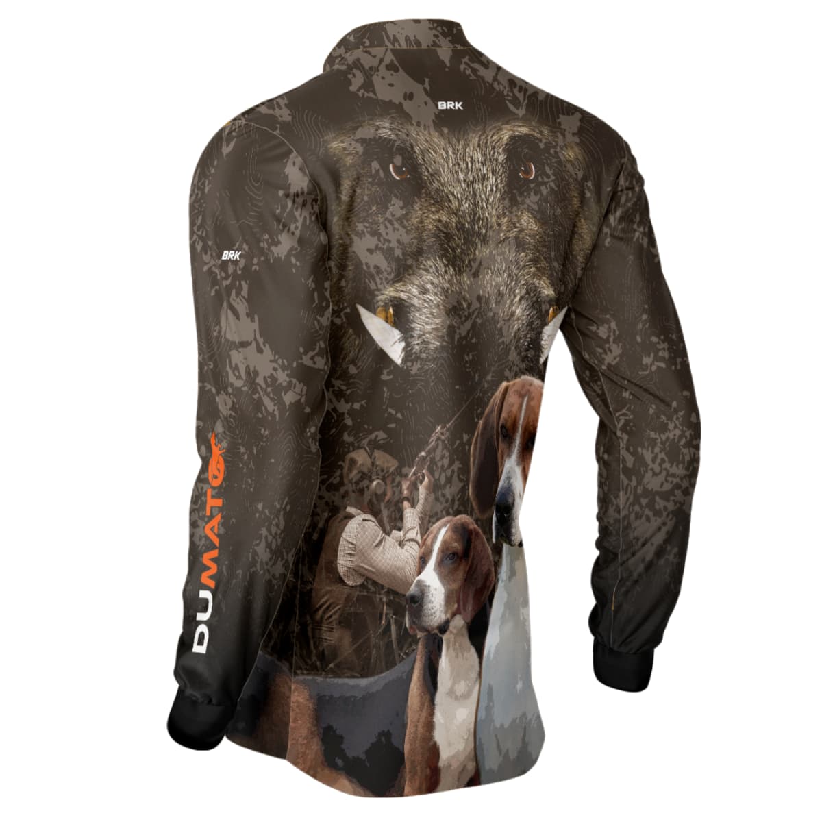 Camisa Agro Brk DuMato 2.0 FoxHound Javali Camo com Proteção Solar UV50+ - Brk Agro