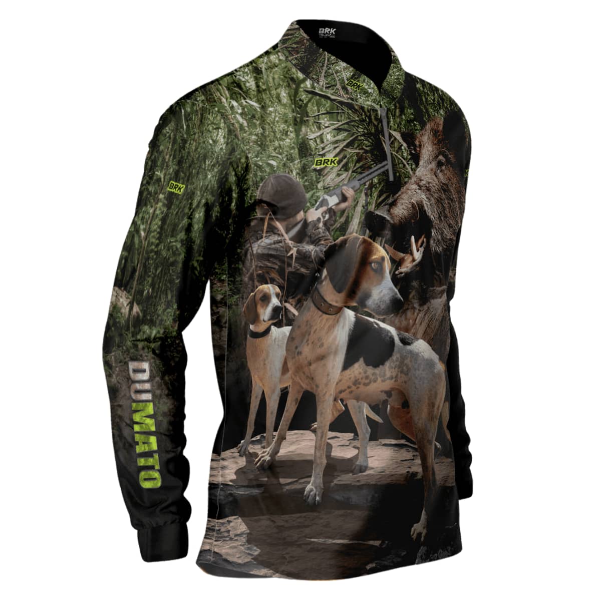 Camisa Agro Brk Dumato Javali Foxhound Real Tree com Proteção Solar UV50+ - Brk Agro