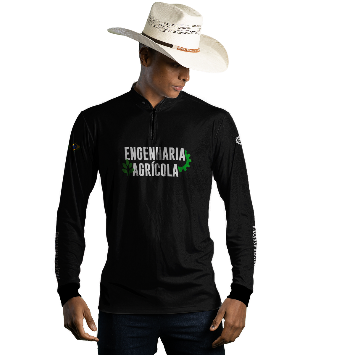 Camisa Agro Brk Engenharia Agrícola com Proteção Solar UV50+ - Brk Agro
