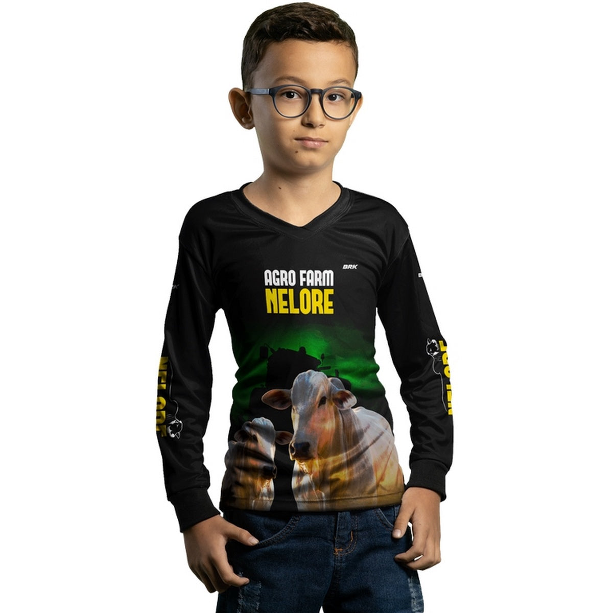 Camisa Agro Brk Farm Nelore com Proteção Solar UV50+ - BRK AGRO