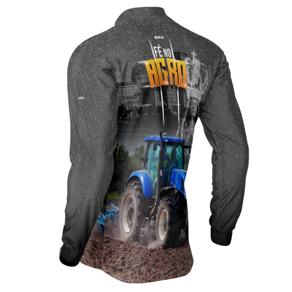 Camisa Agro Brk Fé Padroeira Força do Agro 2.0 com Proteção Solar UV50+ - Brk Agro