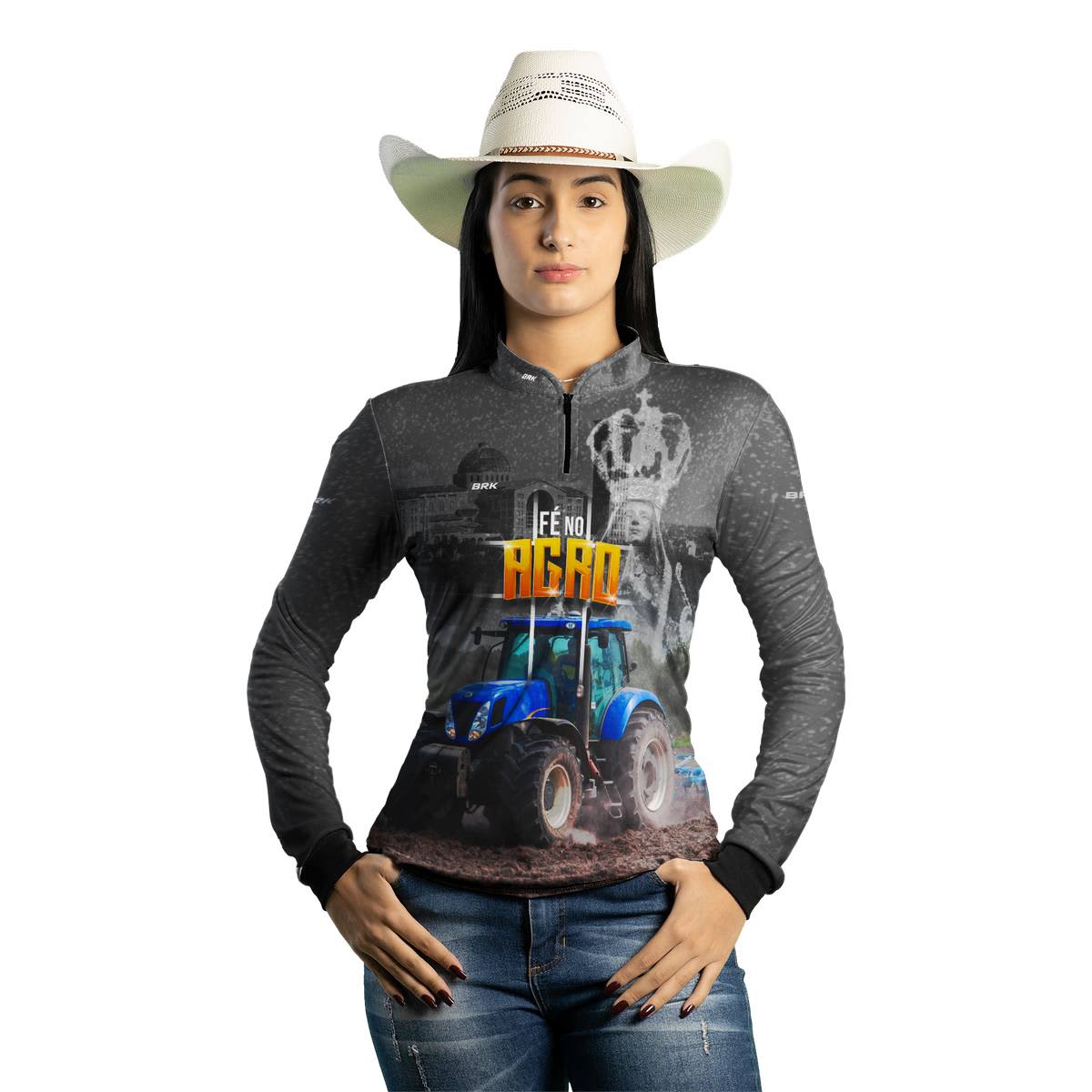 Camisa Agro Brk Fé Padroeira Força do Agro 2.0 com Proteção Solar UV50+ - Brk Agro