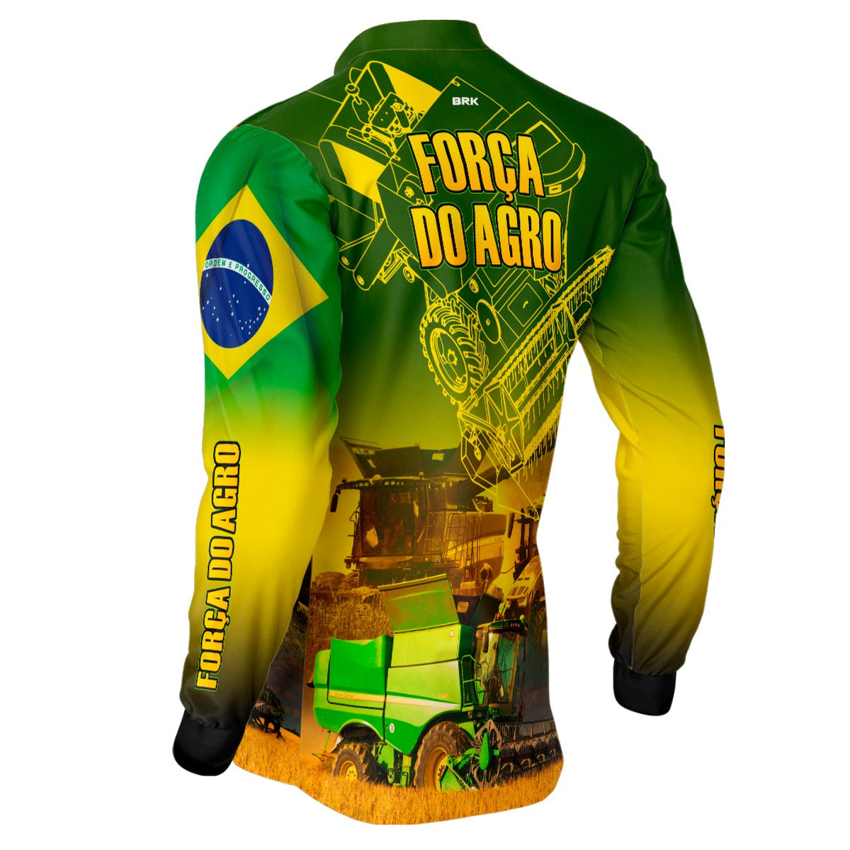 Camisa Agro Brk Força do Agro com Proteção Solar UV50+ - Brk Agro