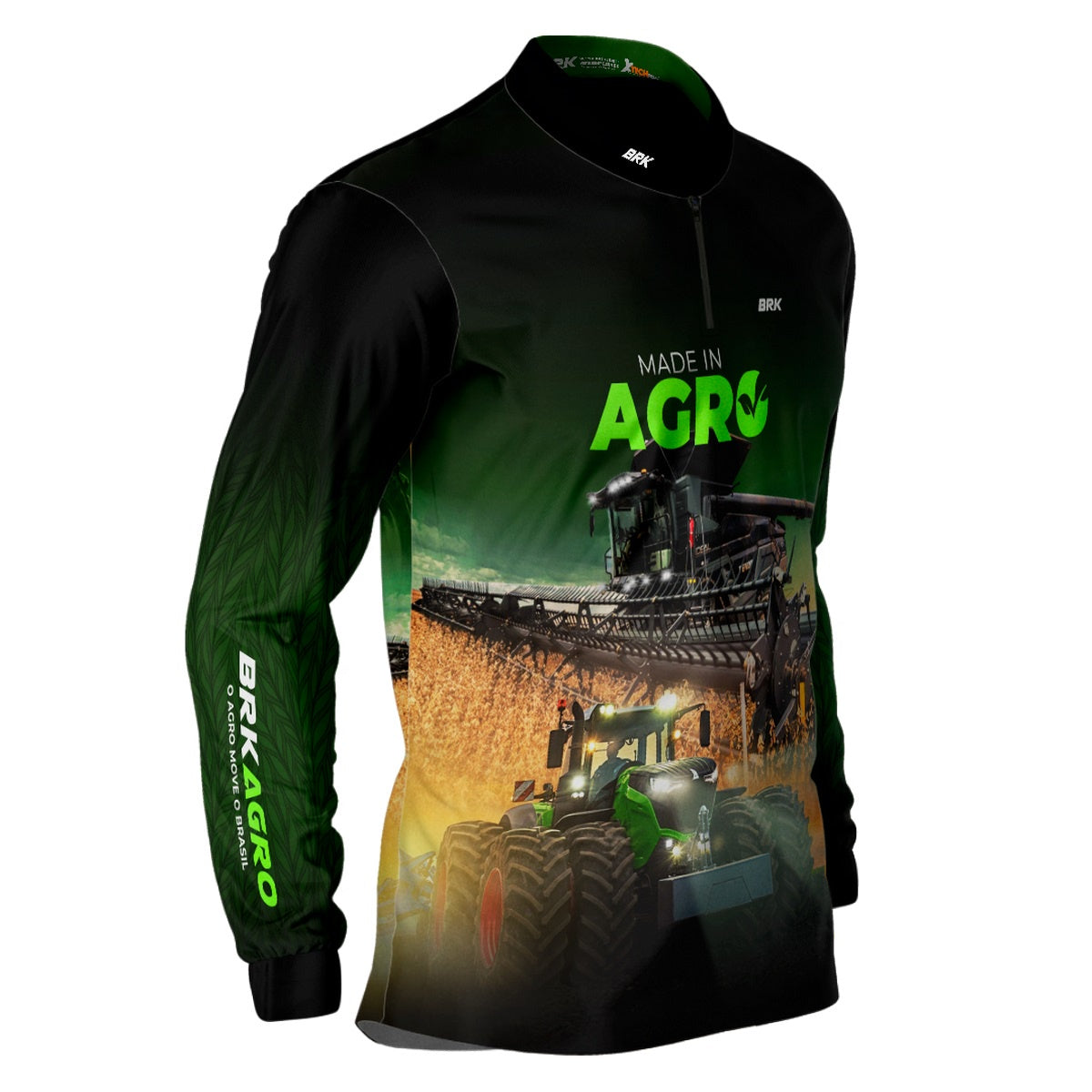Camisa Agro Brk Made in Agro Produtor de Soja com Proteção Solar UV50+ - Brk Agro