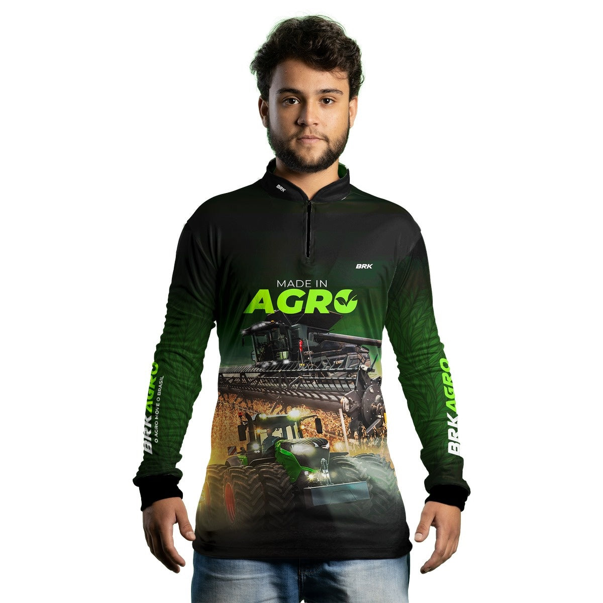 Camisa Agro Brk Made in Agro Produtor de Soja com Proteção Solar UV50+ - Brk Agro