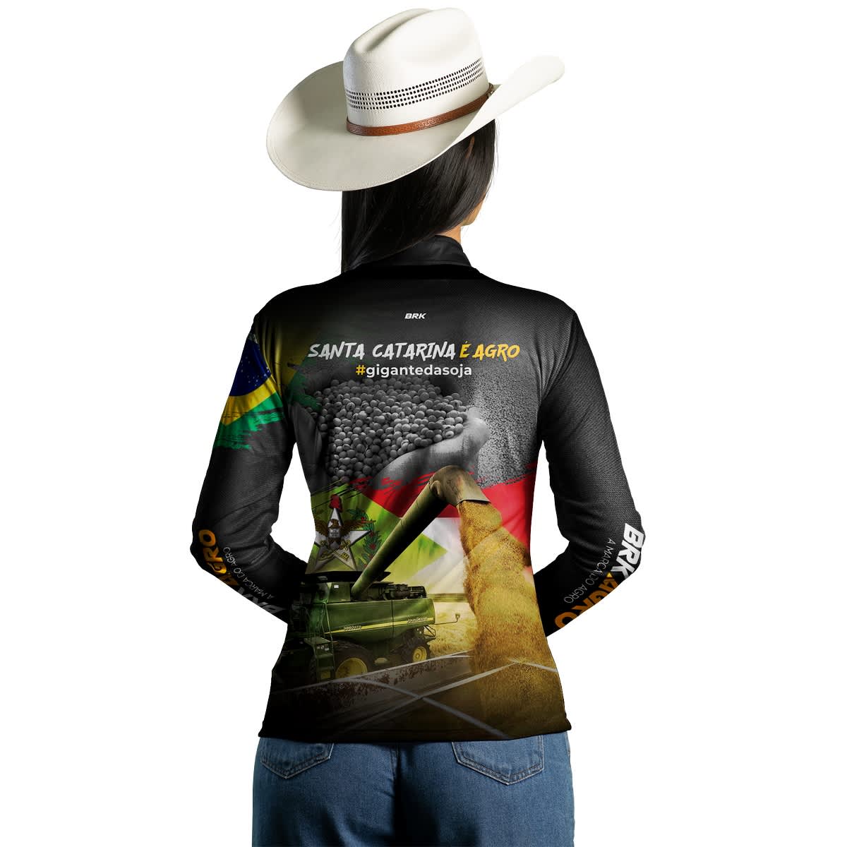 Camisa Agro Brk Made in Roça Branca com Proteção Solar UV50+ - Brk Agro