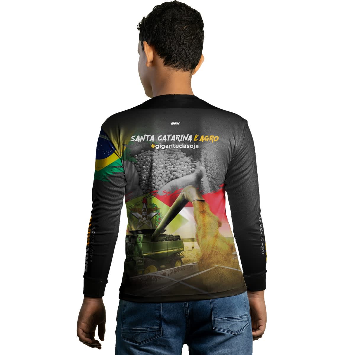 Camisa Agro Brk Made in Roça Branca com Proteção Solar UV50+ - Brk Agro