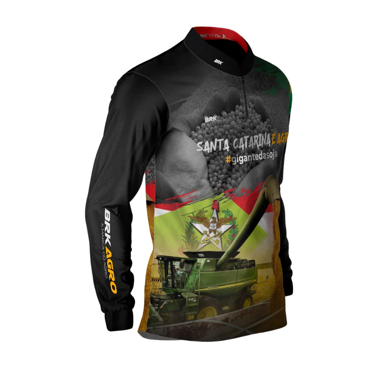 Camisa Agro Brk Made in Roça Branca com Proteção Solar UV50+ - Brk Agro