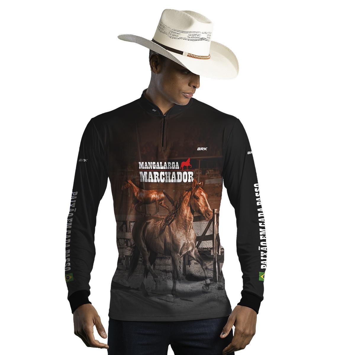 Camisa Agro Brk Mangalarga Machador com Proteção UV50+ - BRK AGRO