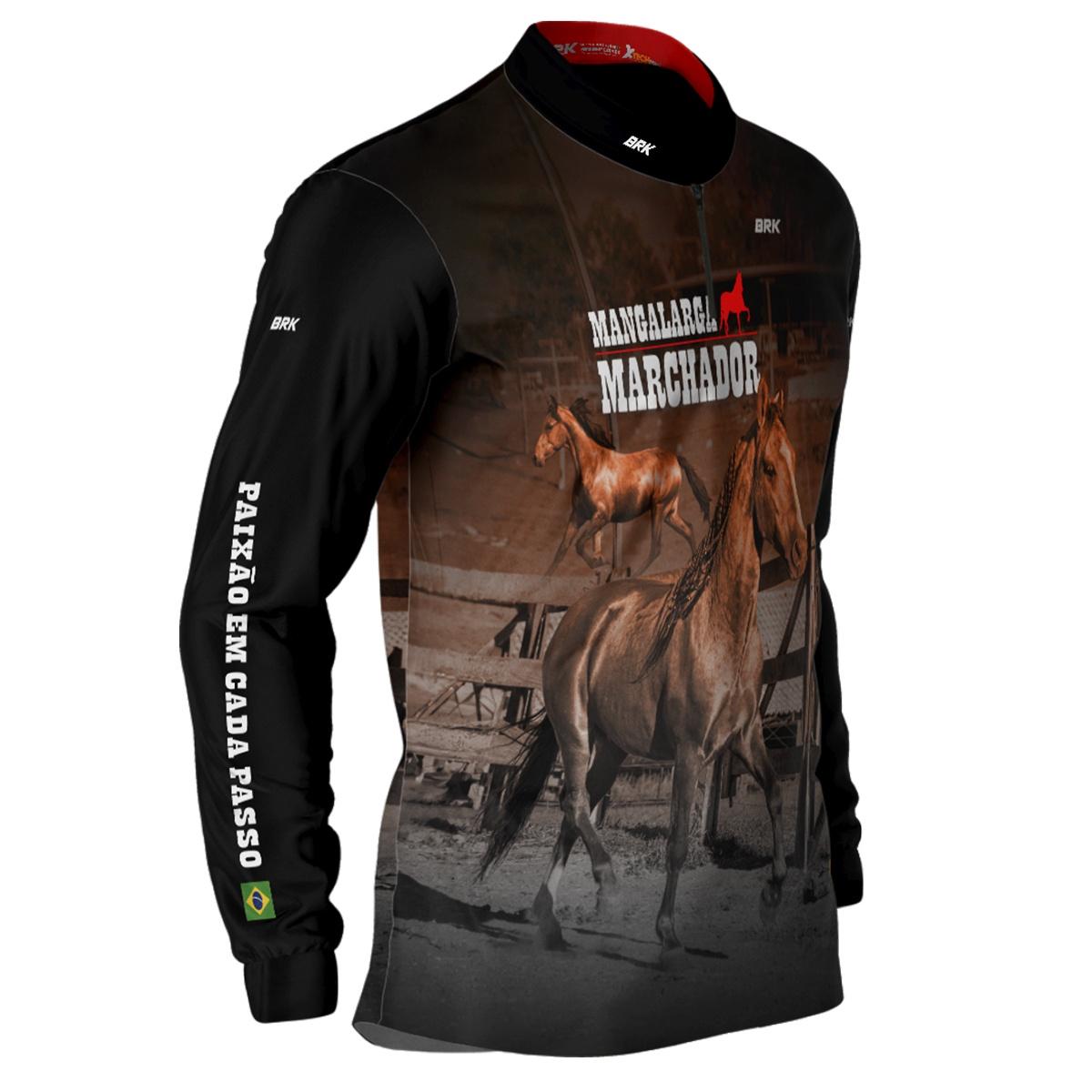 Camisa Agro Brk Mangalarga Machador com Proteção UV50+ - BRK AGRO