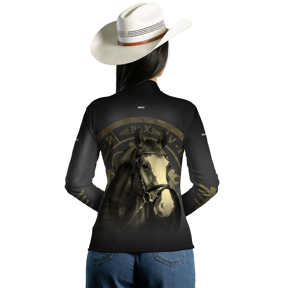 Camisa Agro Brk Medalhão de São Bento Cavalo com UV50+ - BRK AGRO