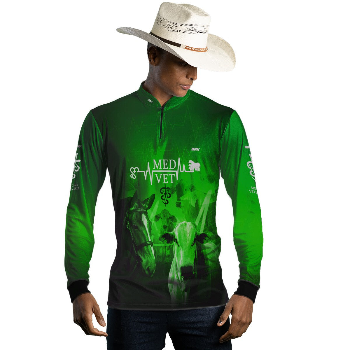 Camisa Agro Brk Medicina Veterinária com UV50+ - BRK AGRO