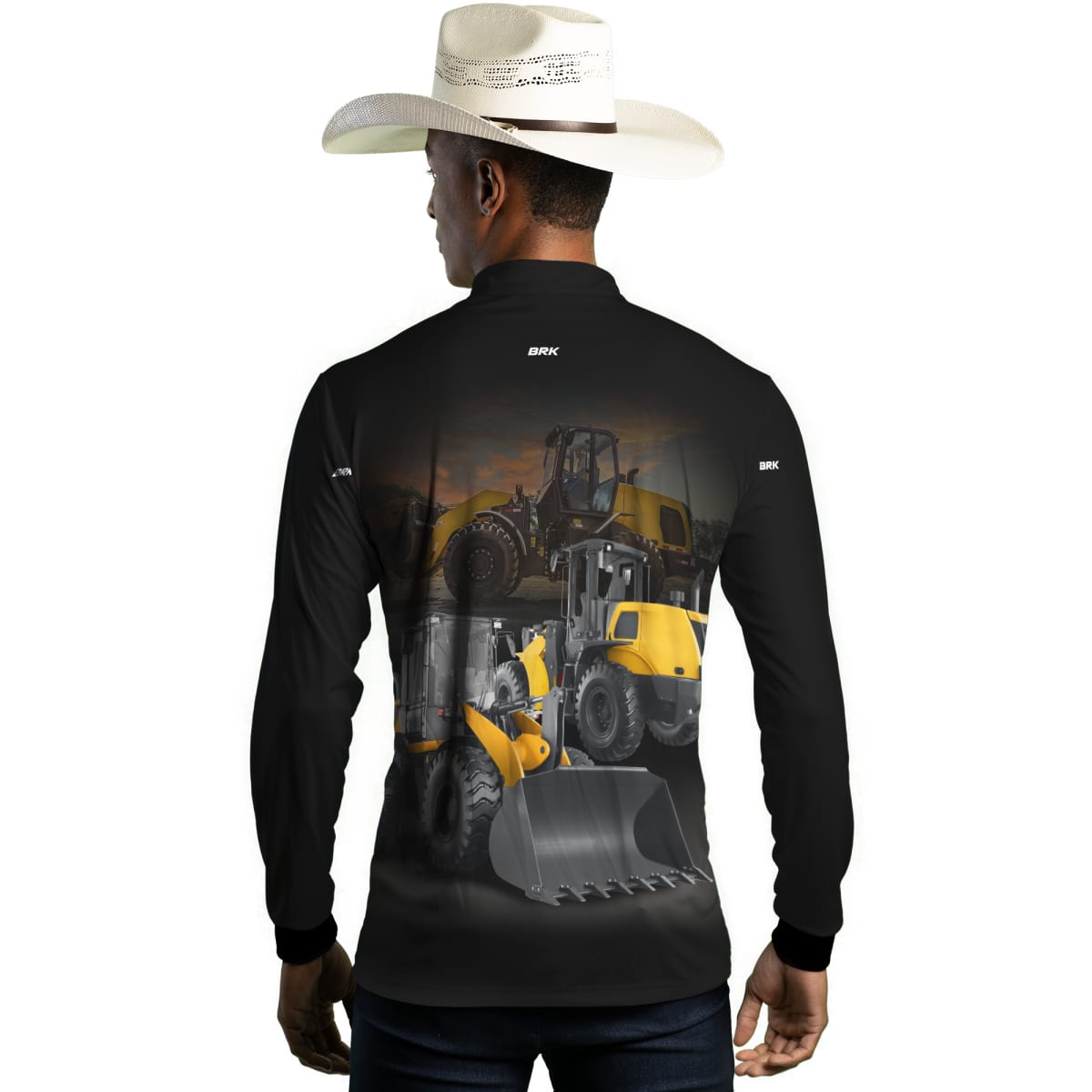 Camisa Agro Brk Pá Carregadeira NH com Proteção Solar UV50+ - Brk Agro