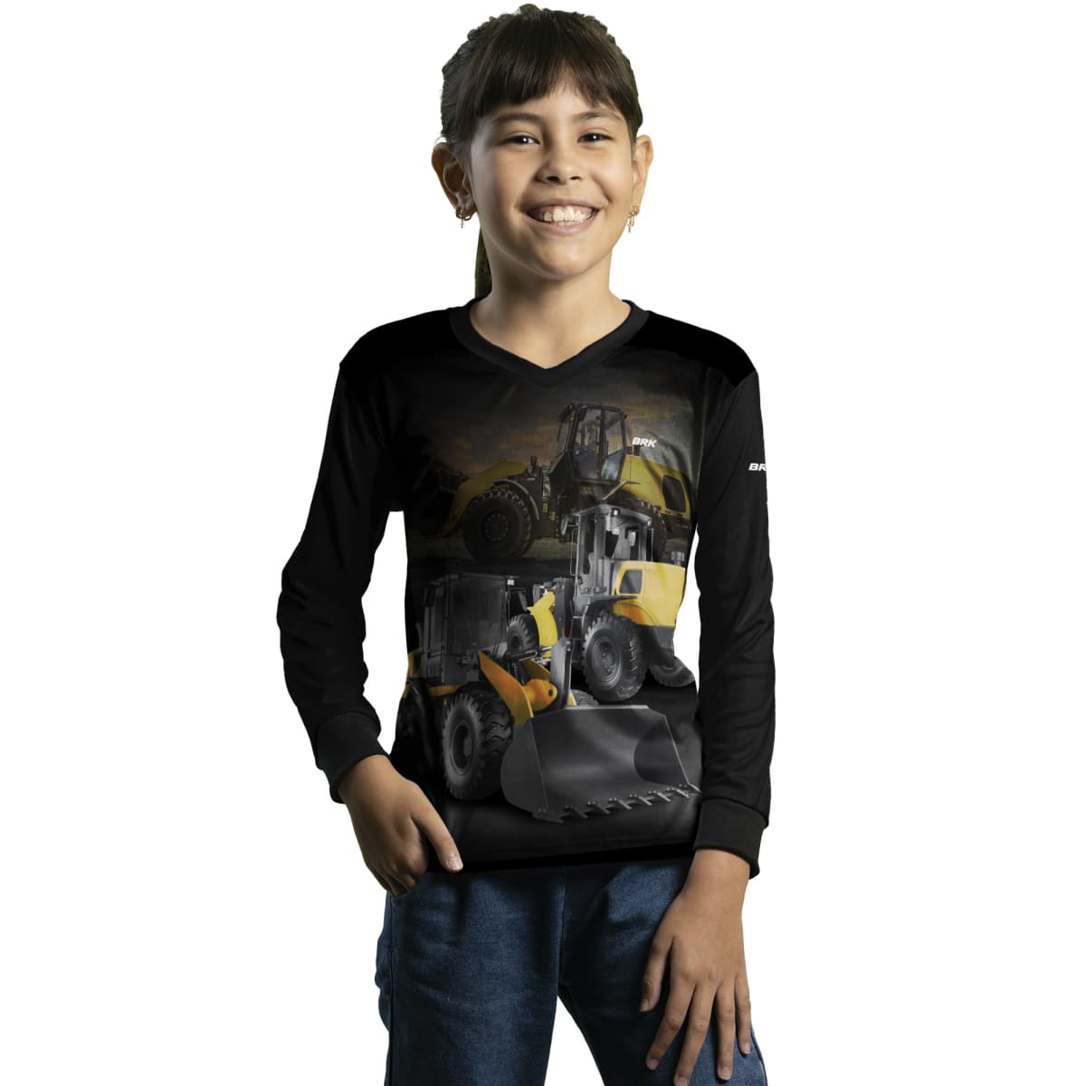 Camisa Agro Brk Pá Carregadeira NH com Proteção Solar UV50+ - Brk Agro
