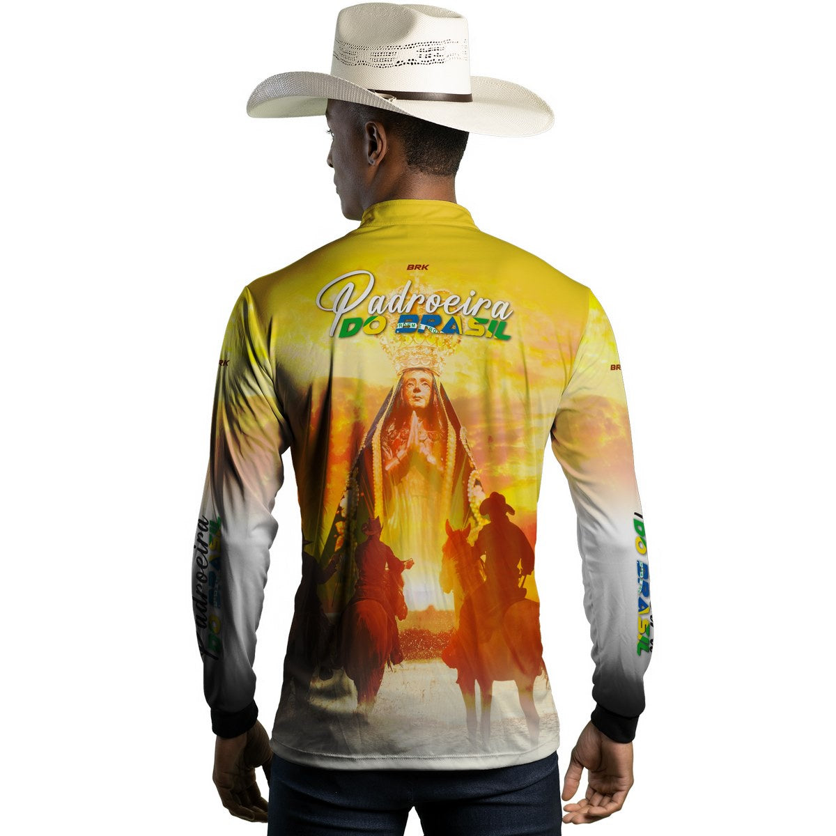 Camisa Agro Brk Padroeira do Brasil com Proteção Solar UV50+ - BRK AGRO