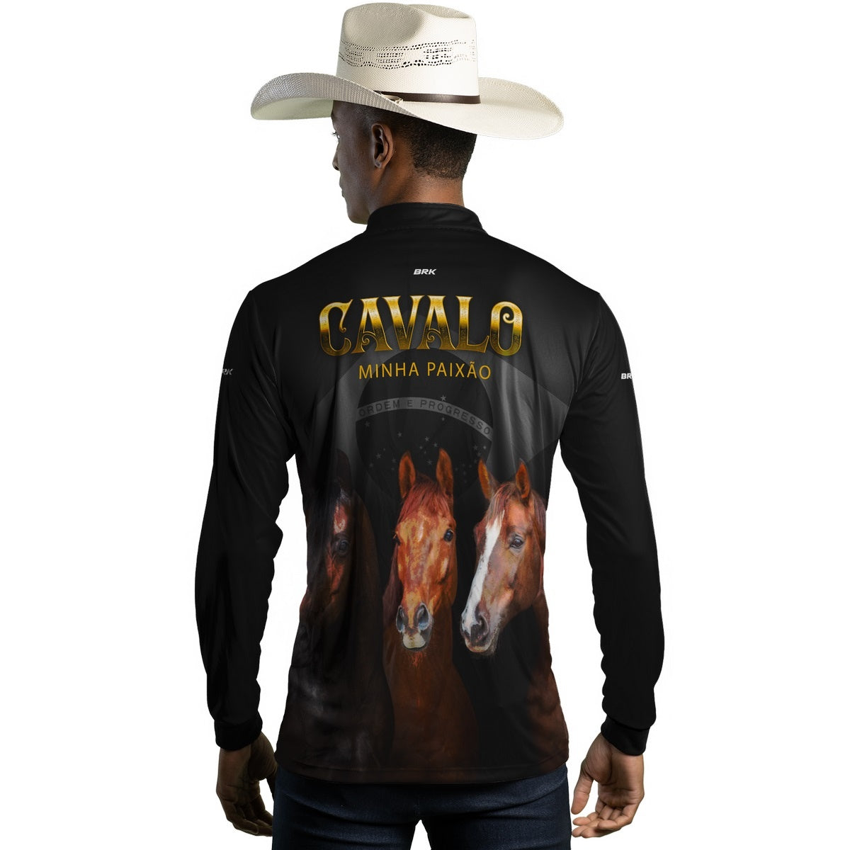Camisa Agro Brk Paixão por Cavalos com Proteção Solar UV50+ - BRK AGRO