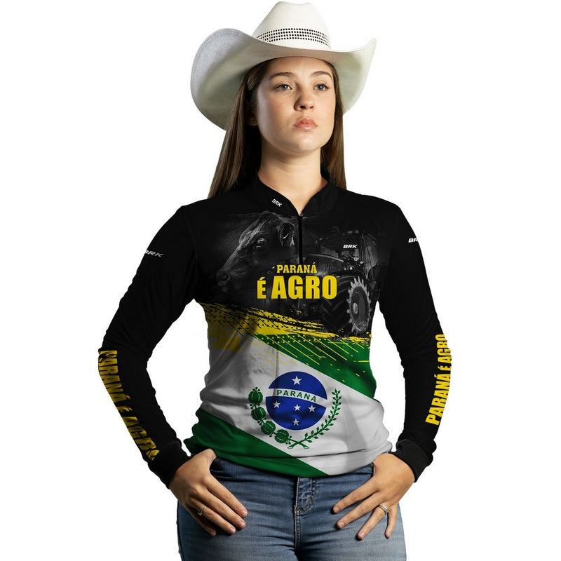 Camisa Agro Brk Paraná é Agro com Proteção Solar UV50+ - BRK AGRO