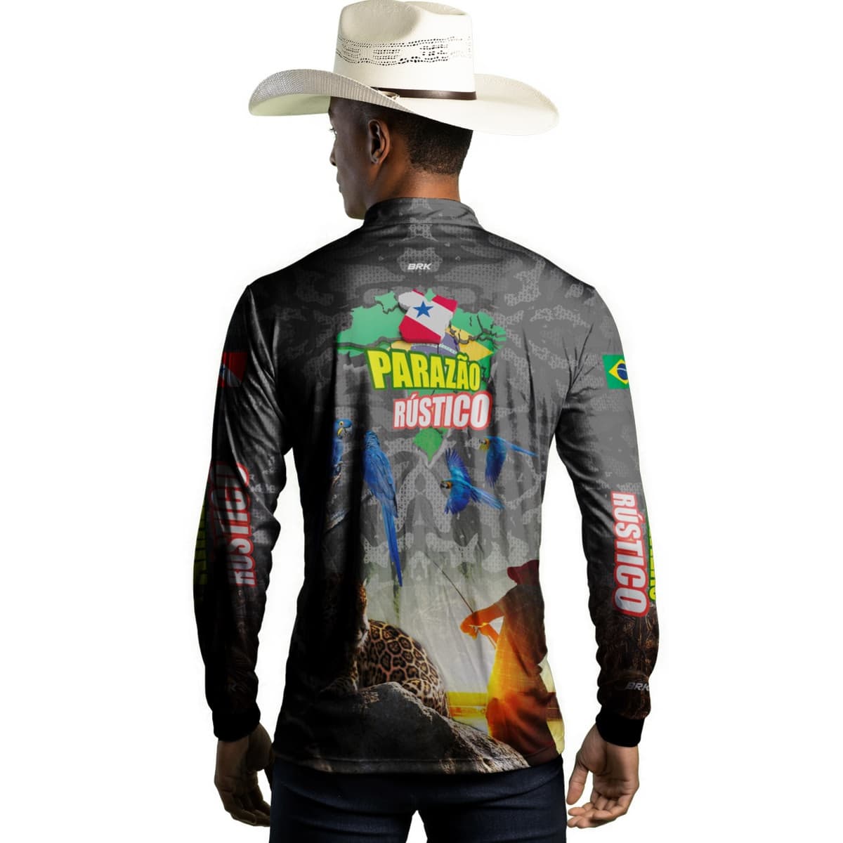 Camisa Agro Brk Parazão Rústico com Proteção UV50+ - BRK AGRO