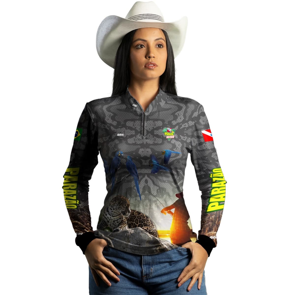 Camisa Agro Brk Parazão Rústico com Proteção UV50+ - BRK AGRO