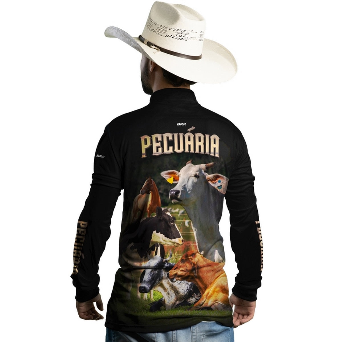 Camisa Agro Brk Pecuária com Proteção Solar UV50+ - BRK AGRO