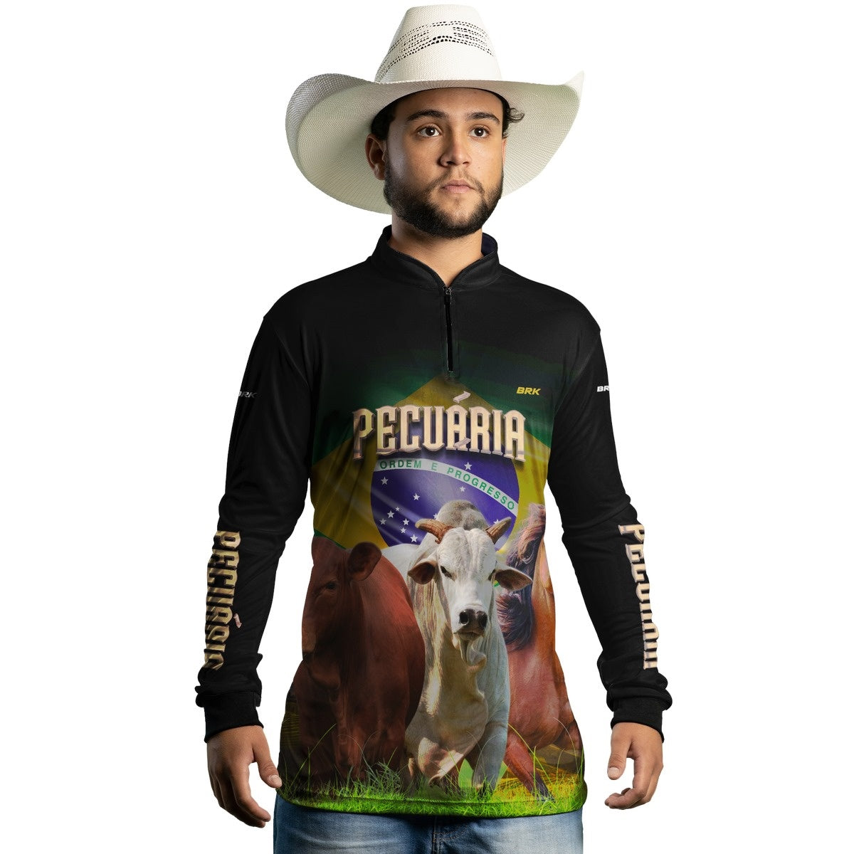 Camisa Agro Brk Pecuária com UV50+ - Brk Agro