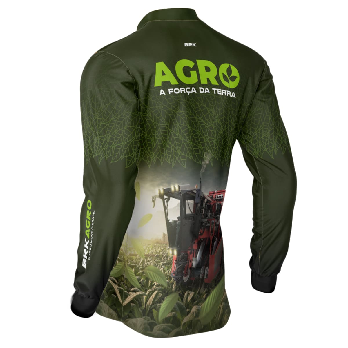 Camisa Agro Brk Plantação de Tabaco Força da Terra com Proteção Solar UV50+ - Brk Agro
