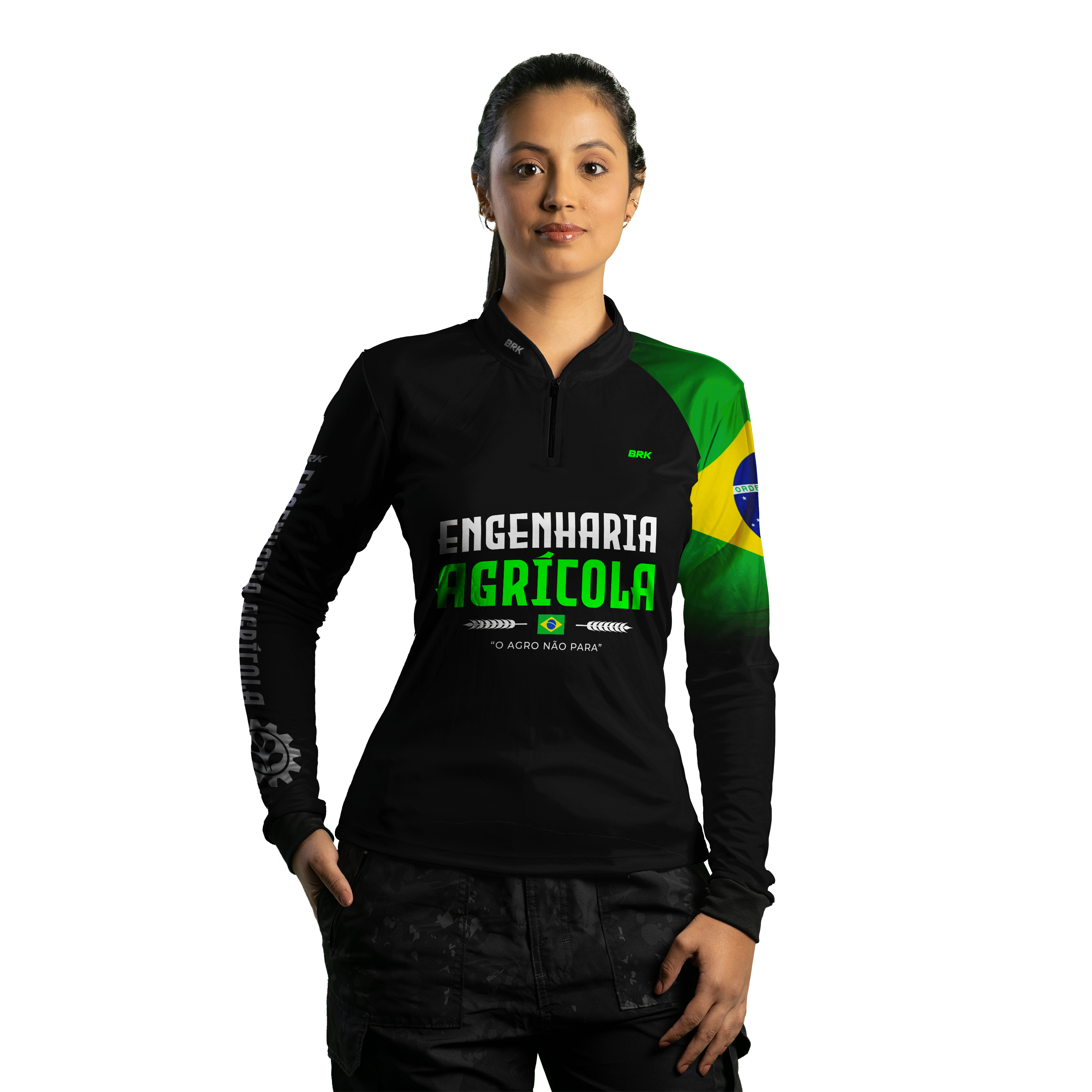 Camisa Agro Brk Engenharia Agrícola com UV50+ - BRK AGRO