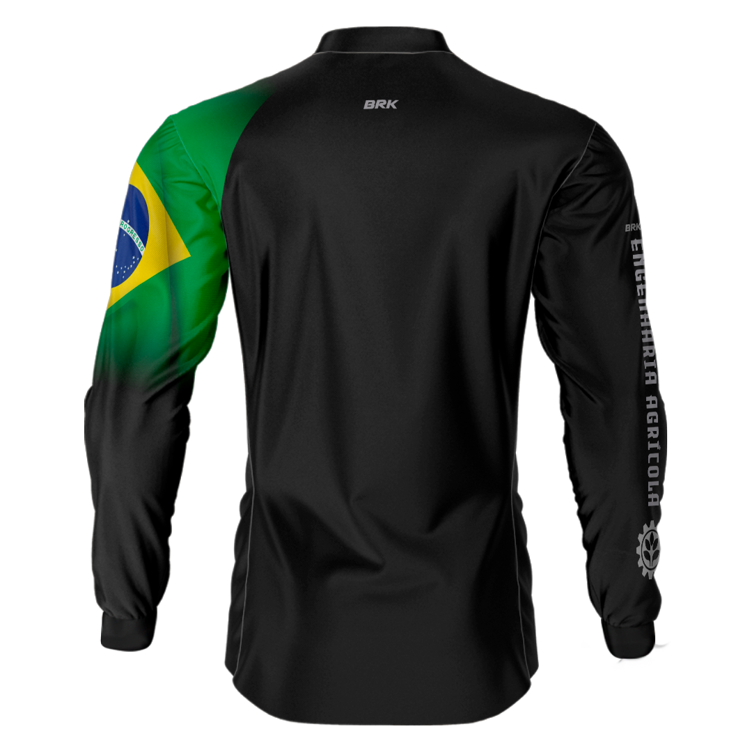 Camisa Agro Brk Engenharia Agrícola com UV50+ - BRK AGRO