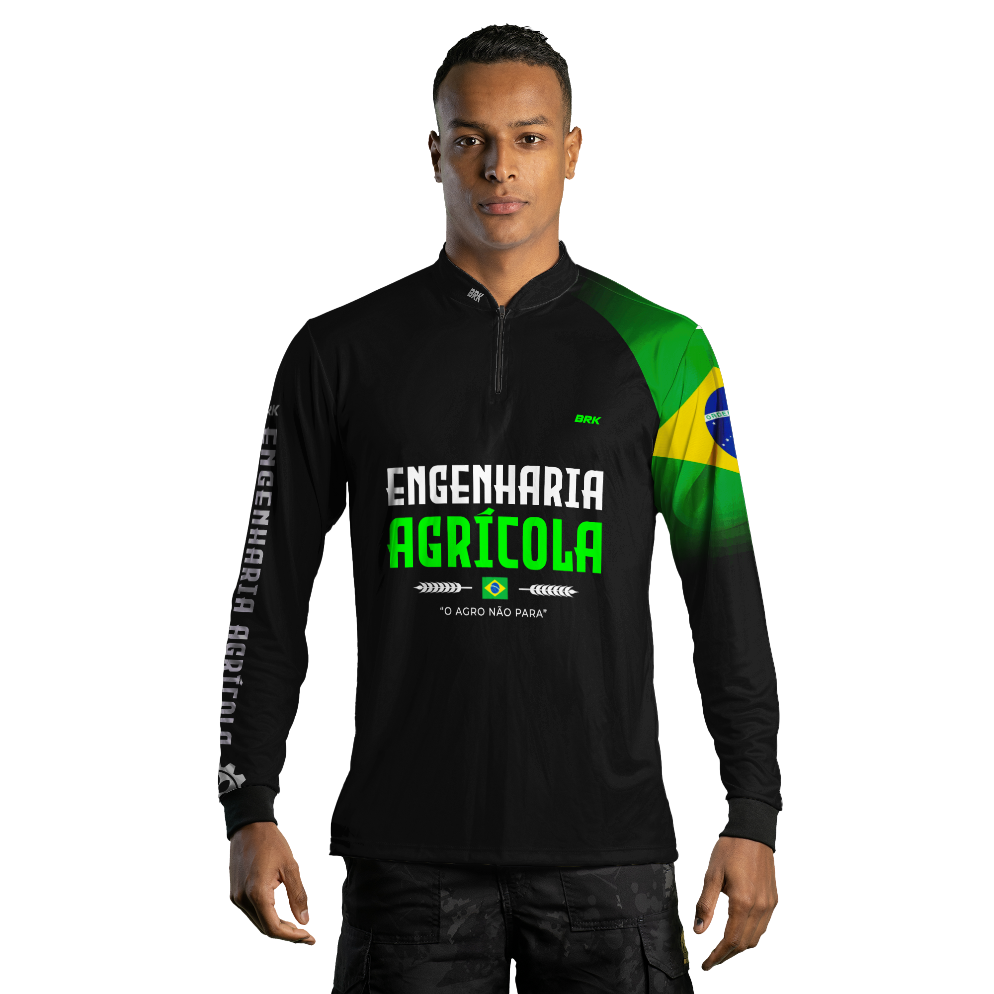 Camisa Agro Brk Engenharia Agrícola com UV50+ - BRK AGRO