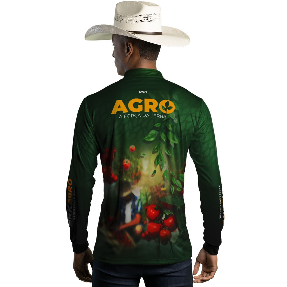 Camisa Agro Brk Produtor de Tomate com Proteção Solar UV50+ - Brk Agro