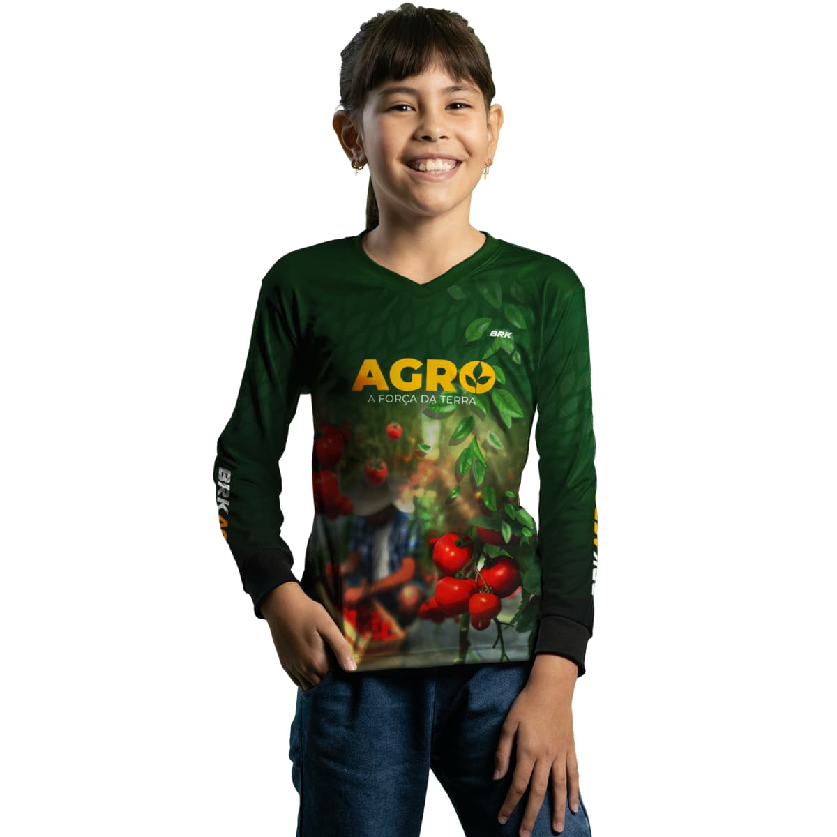 Camisa Agro Brk Produtor de Tomate com Proteção Solar UV50+ - Brk Agro