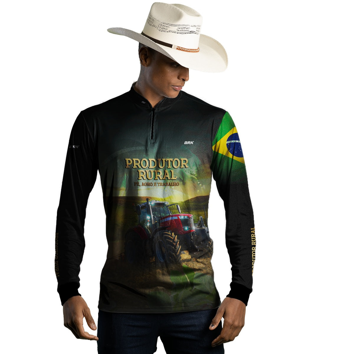 Camisa Agro Brk Produtor Rural com Proteção Solar UV50+ - Brk Agro