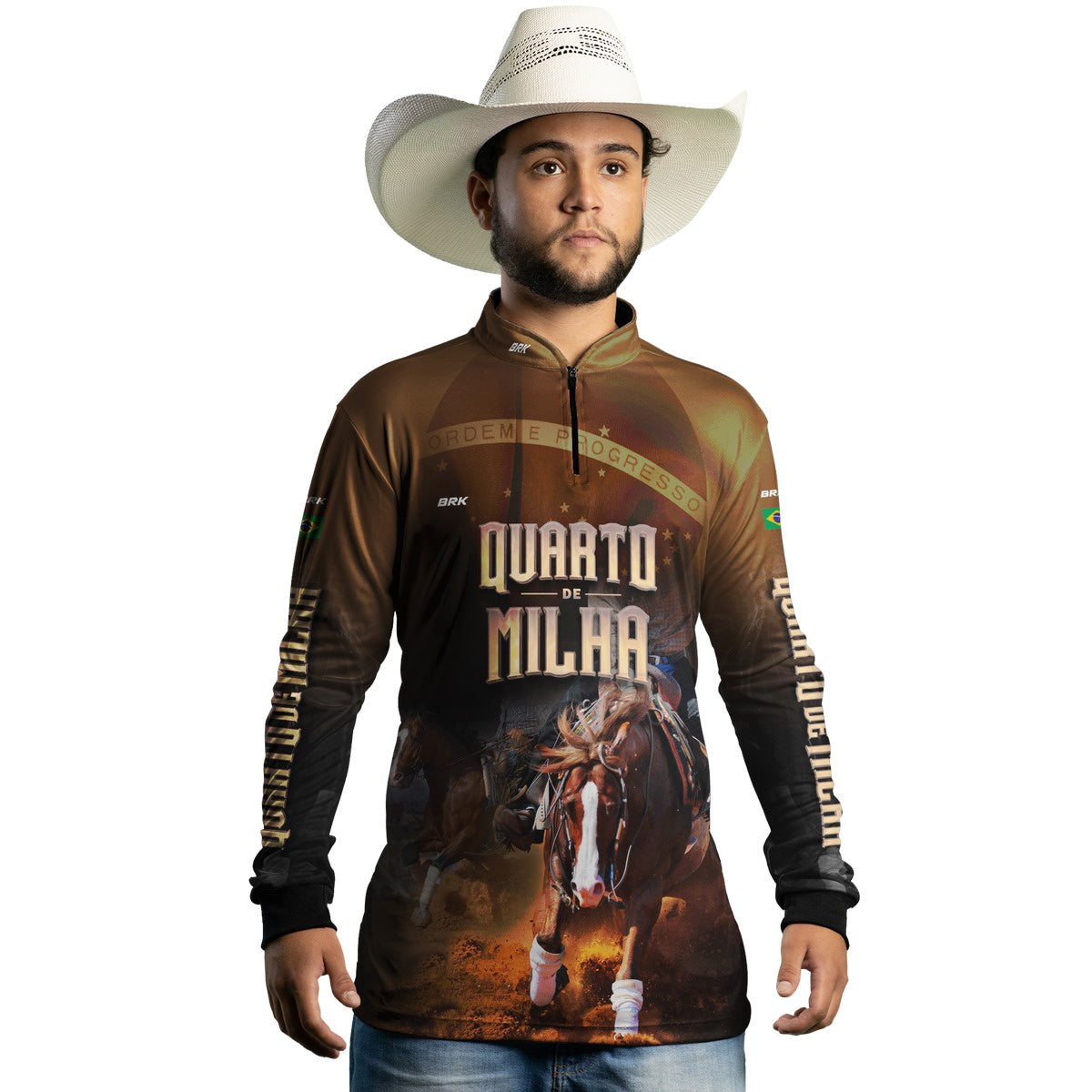 Camisa Agro Brk Quarto de Milha Correndo Proteção Solar UV50+ - BRK AGRO