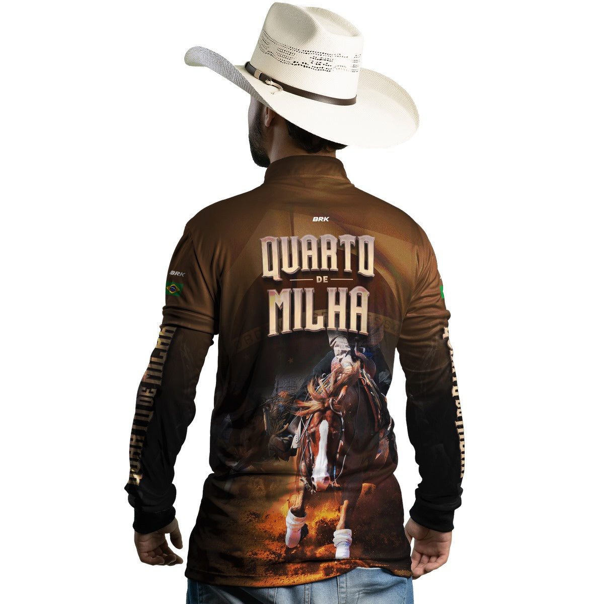Camisa Agro Brk Quarto de Milha Correndo Proteção Solar UV50+ - BRK AGRO