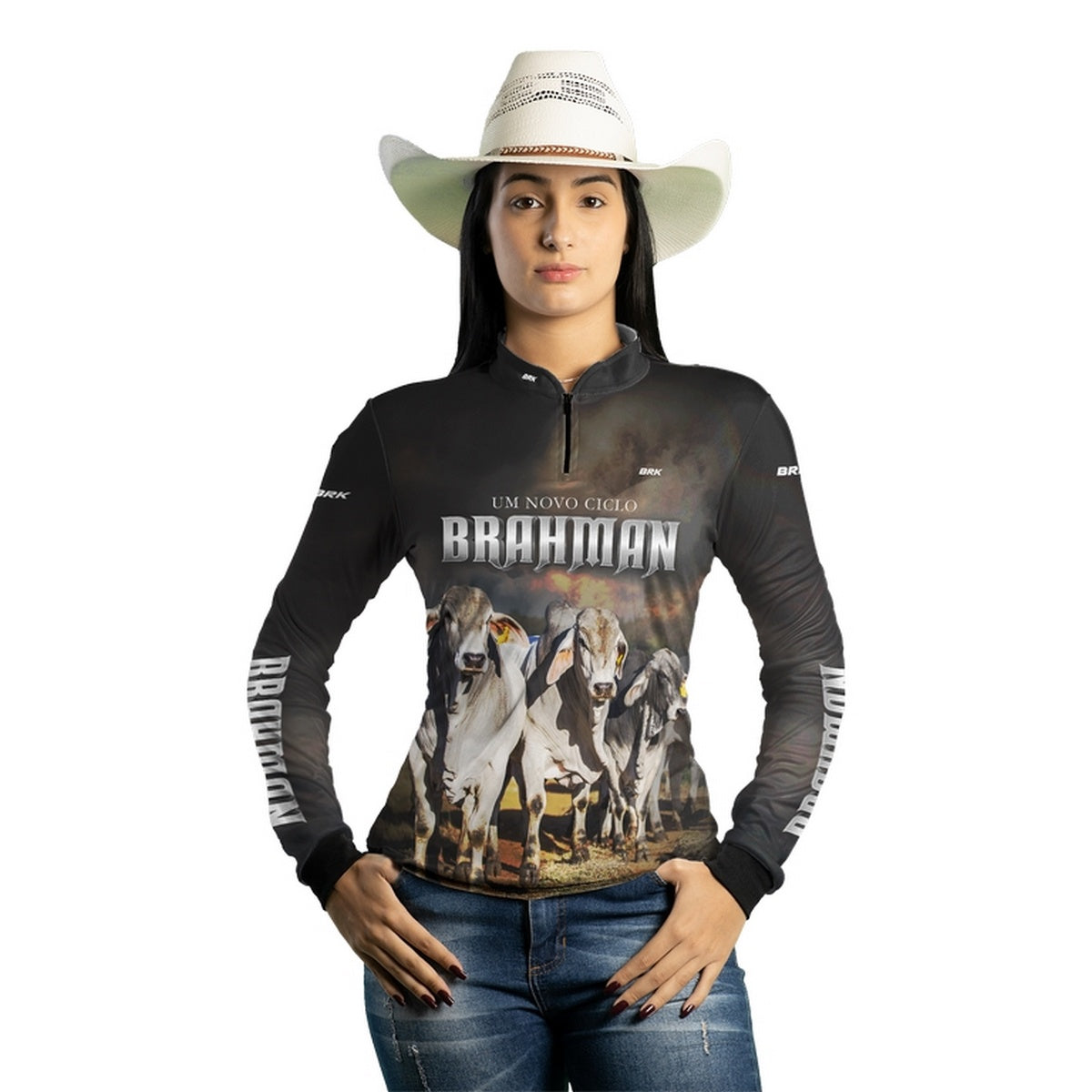 Camisa Agro Brk Raça Brahman com Proteção Solar UV50+ - BRK AGRO