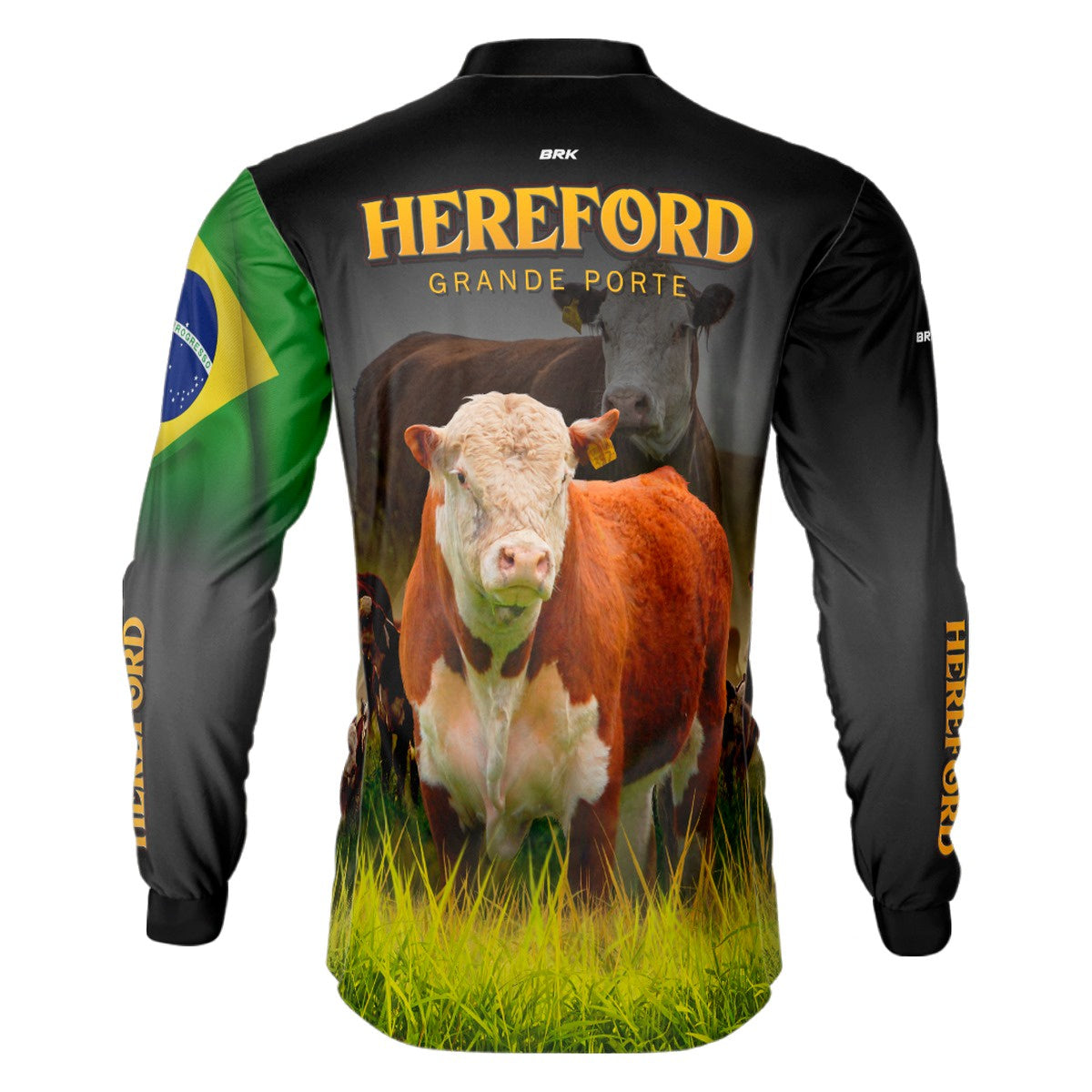 Camisa Agro Brk Raça Hereford com Proteção Solar UV50+ - BRK AGRO