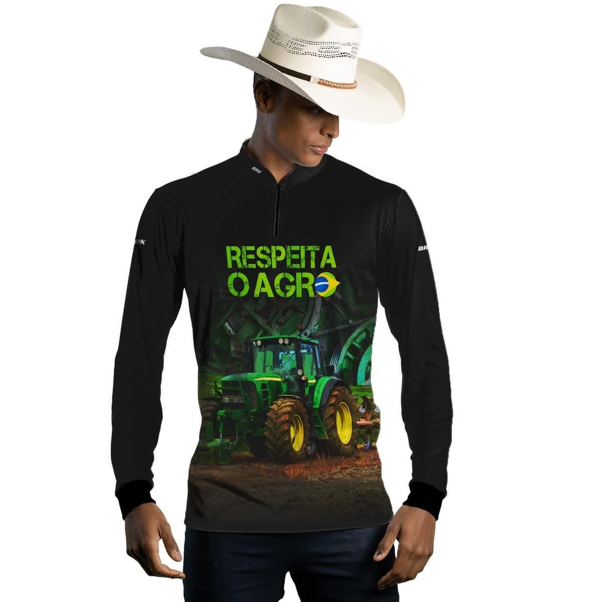 Camisa Agro Brk Respeita o Agro com Proteção Solar UV50+ - Brk Agro