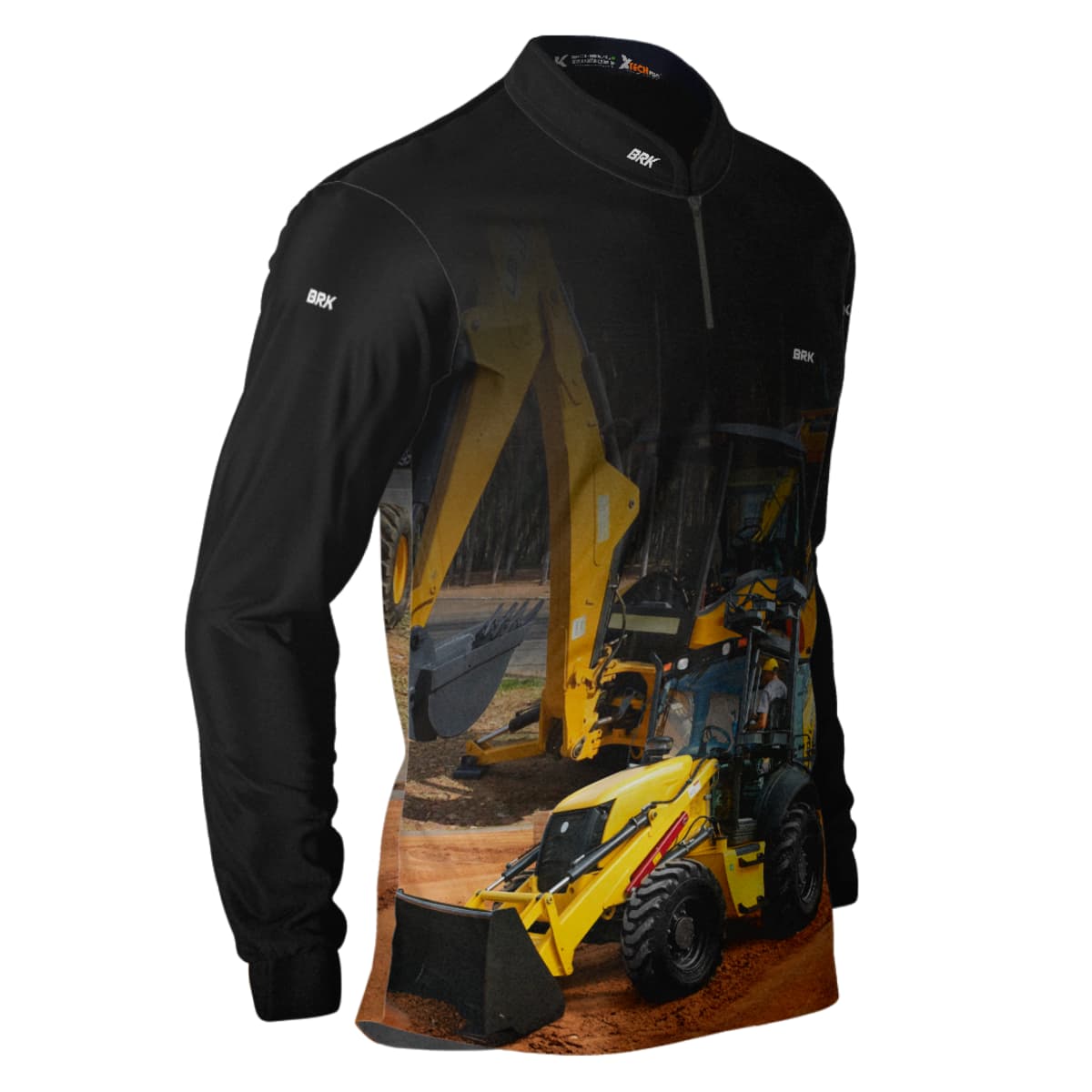 Camisa Agro Brk Retroescavadeira 02 NH com Proteção Solar UV50+ - Brk Agro