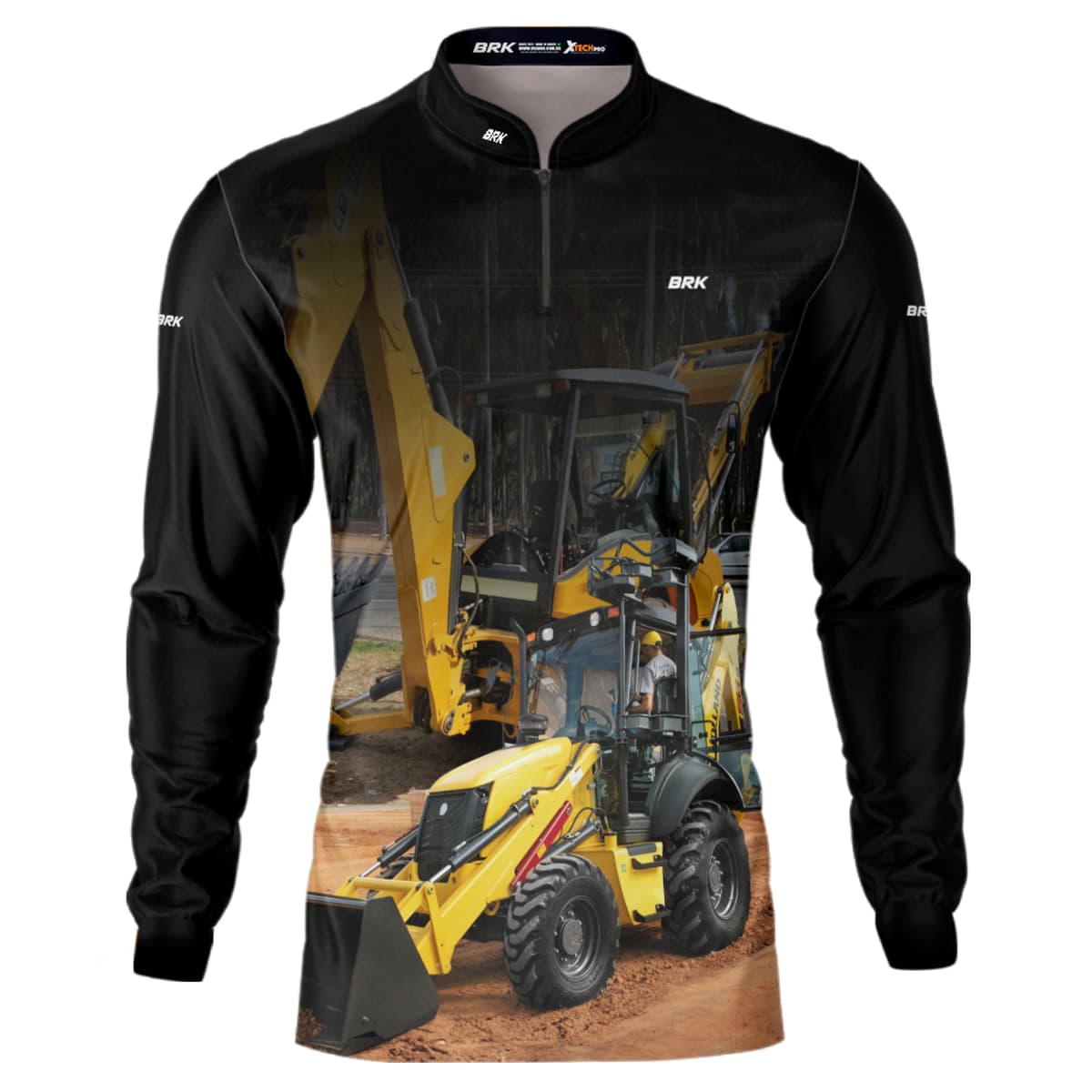 Camisa Agro Brk Retroescavadeira 02 NH com Proteção Solar UV50+ - Brk Agro
