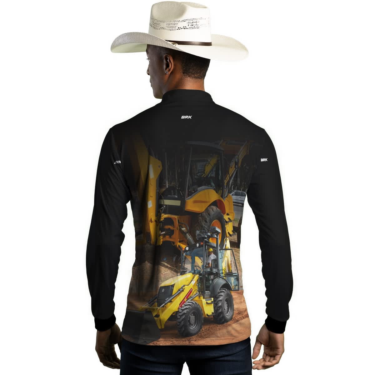 Camisa Agro Brk Retroescavadeira 02 NH com Proteção Solar UV50+ - Brk Agro