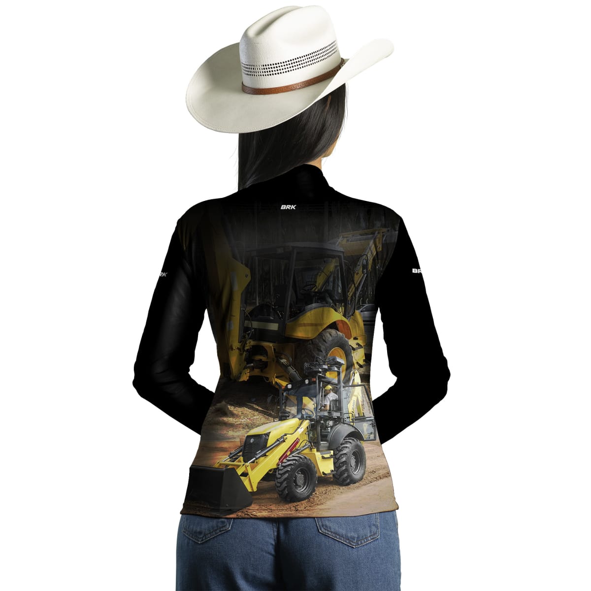 Camisa Agro Brk Retroescavadeira 02 NH com Proteção Solar UV50+ - Brk Agro