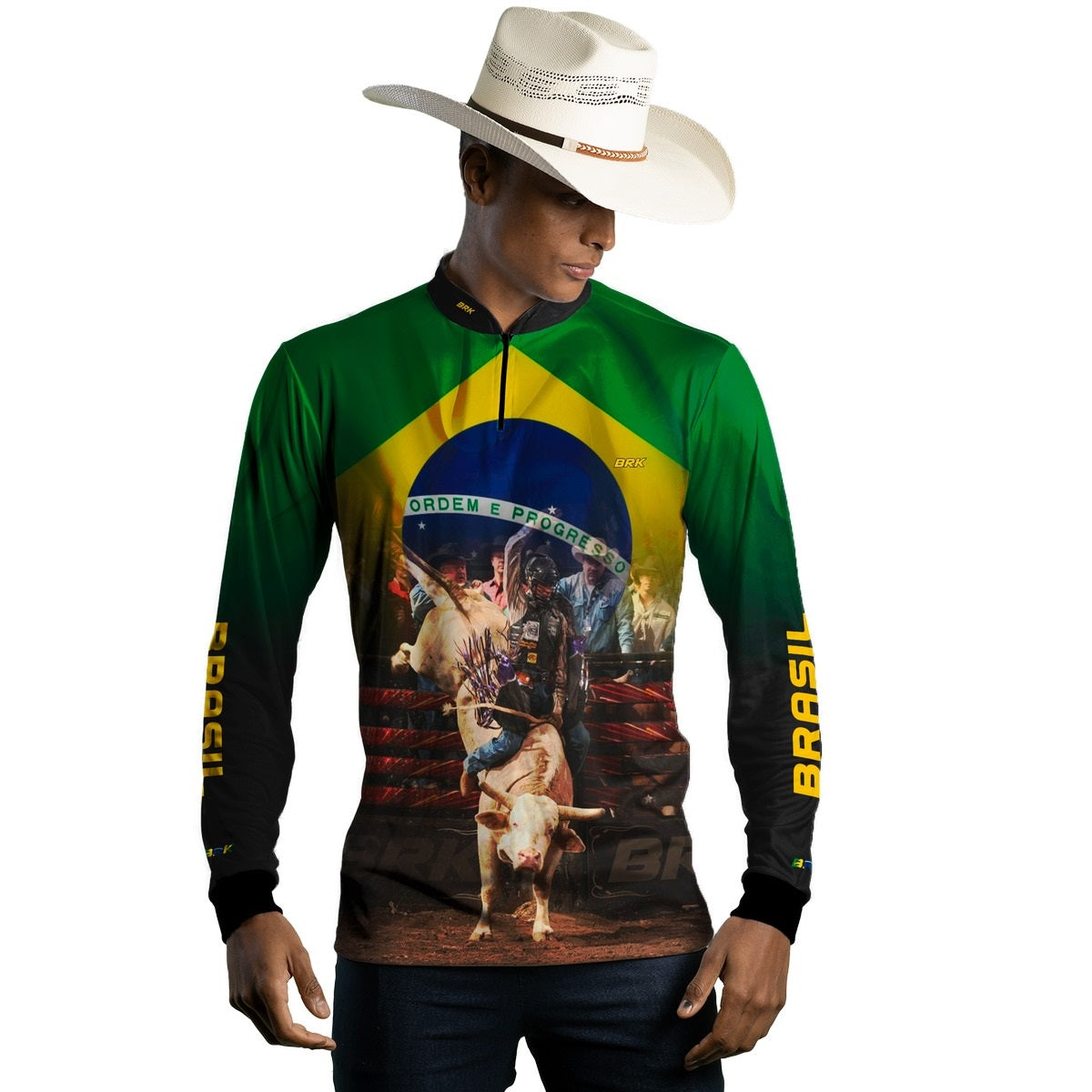 Camisa Agro Brk Rodeio Brasil com Proteção Solar UV50+ - BRK AGRO