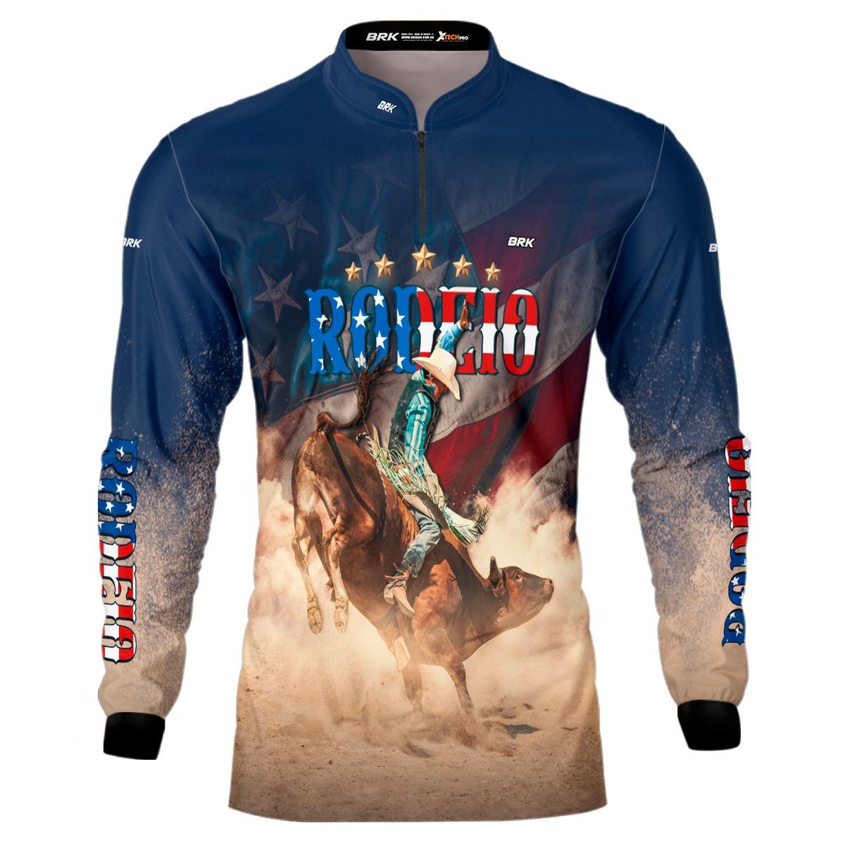 Camisa Agro Brk Rodeio EUA com Proteção Solar UV50+ - BRK AGRO