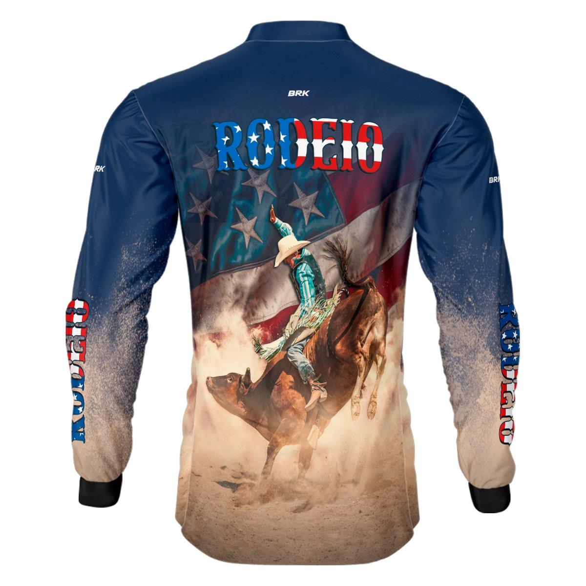 Camisa Agro Brk Rodeio EUA com Proteção Solar UV50+ - BRK AGRO