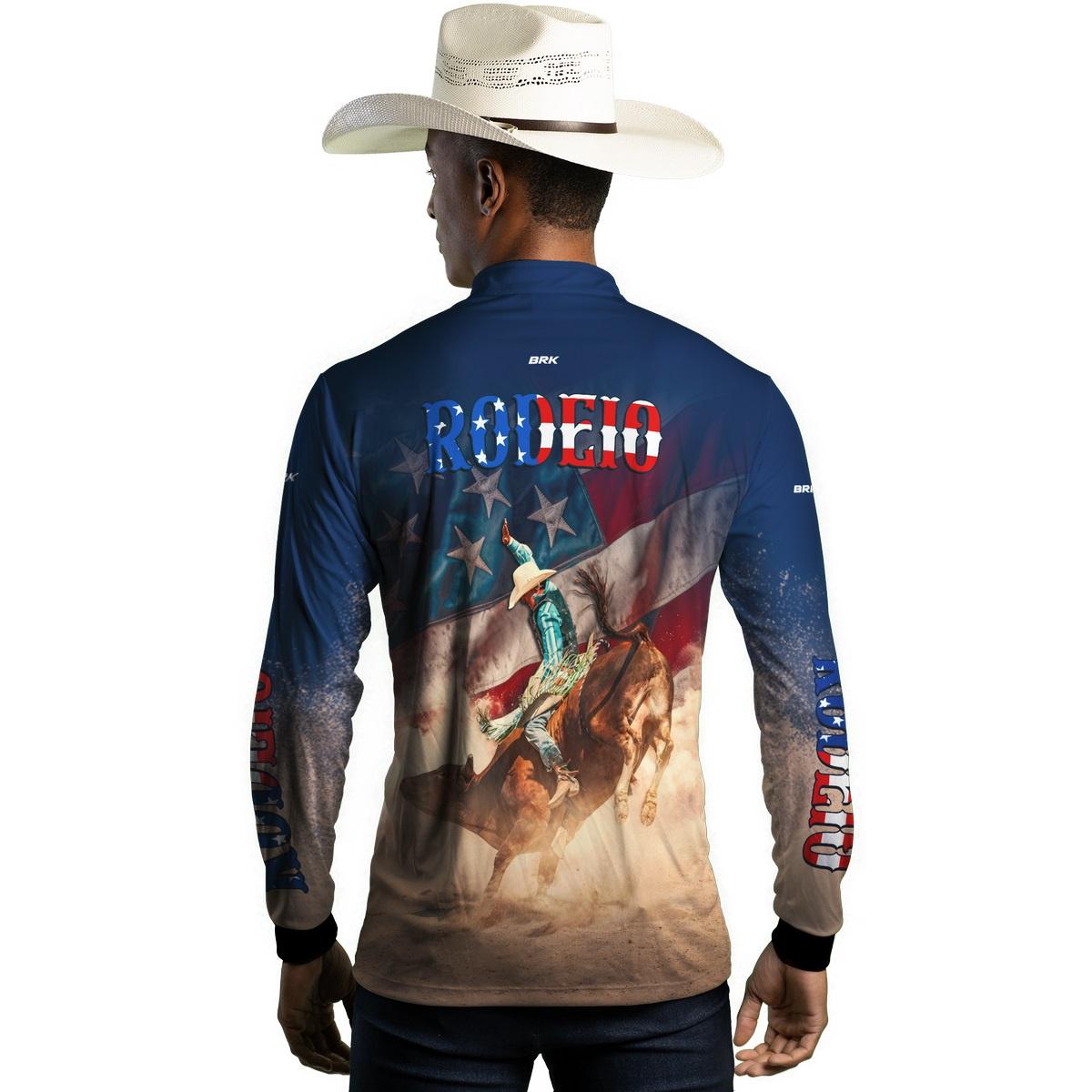 Camisa Agro Brk Rodeio EUA com Proteção Solar UV50+ - BRK AGRO